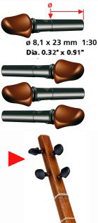 Clavija WPS-404 de Wittner para setar persa accesorio de afinación