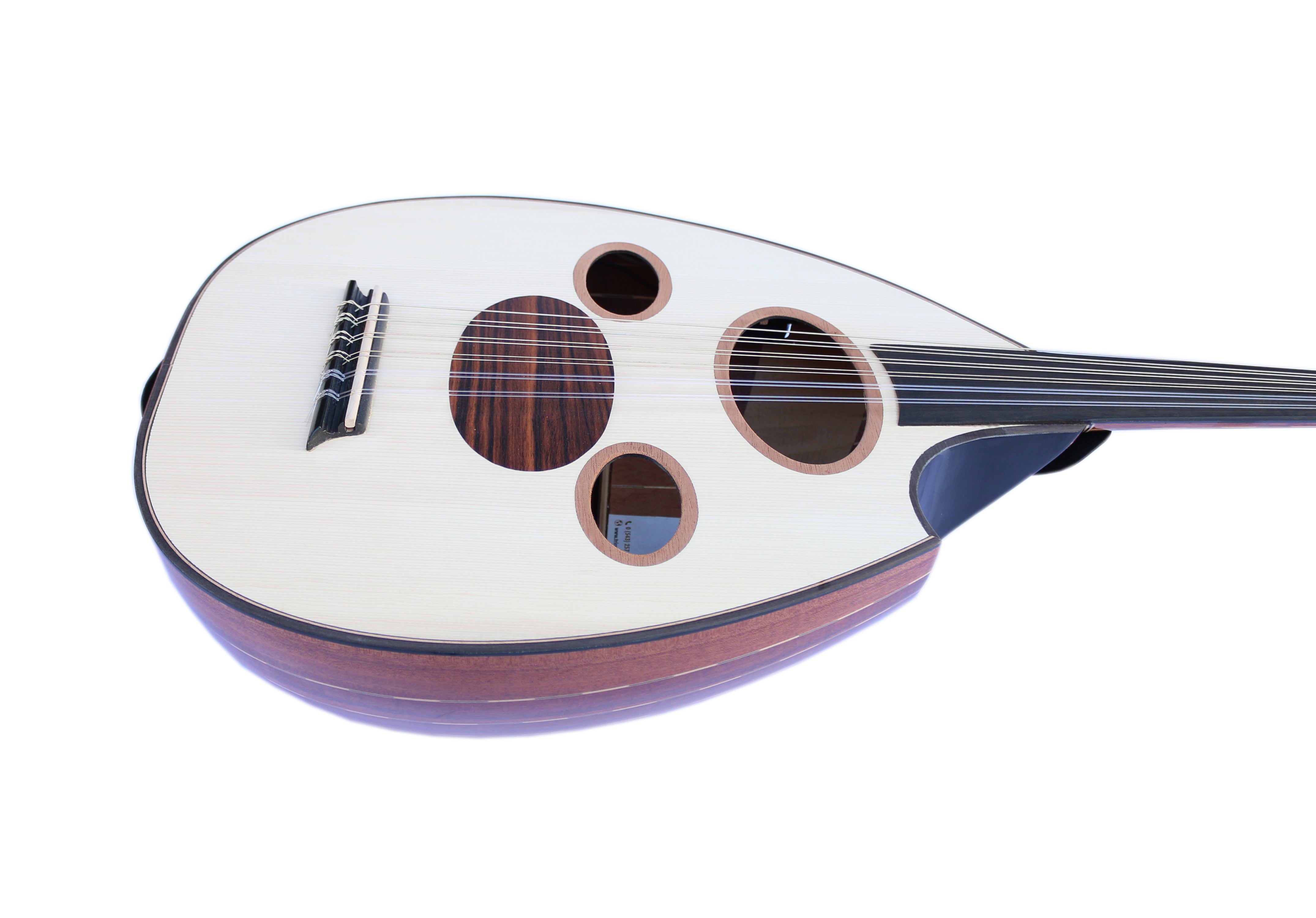 Sala Muzik oud árabe eléctrico de caoba AOH-6