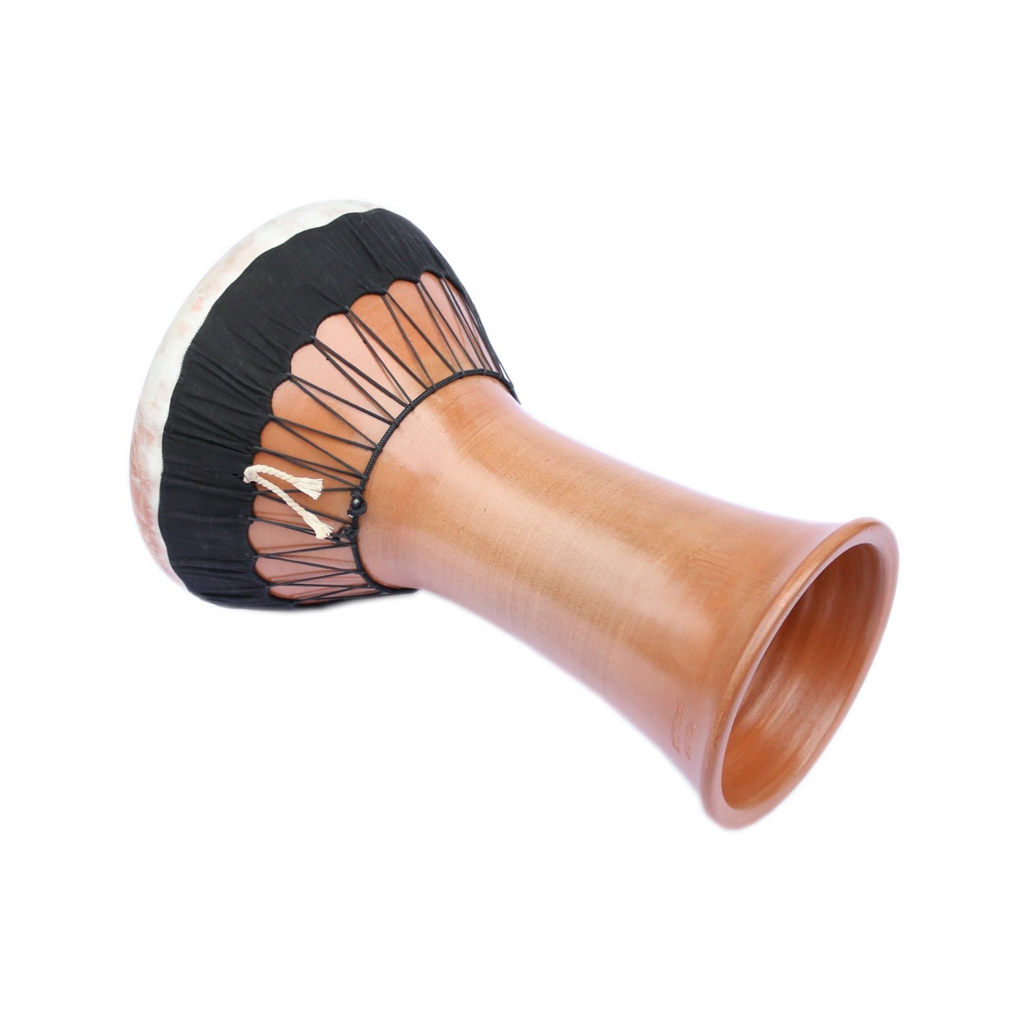 Darbuka solo de arcilla SCD-301 con piel de cabra natural y funda de transporte