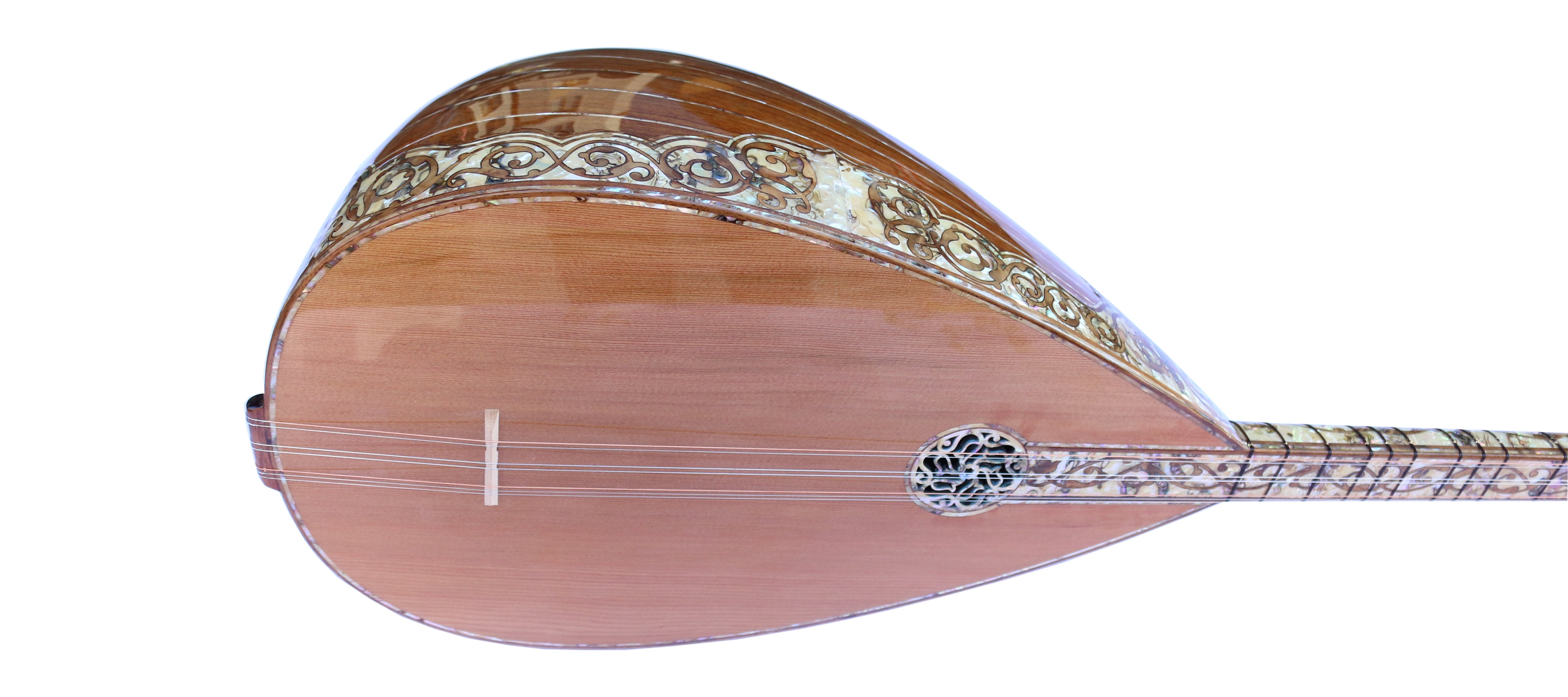 Baglama mástil largo PEARL-1 con nácar para escenario de Sala