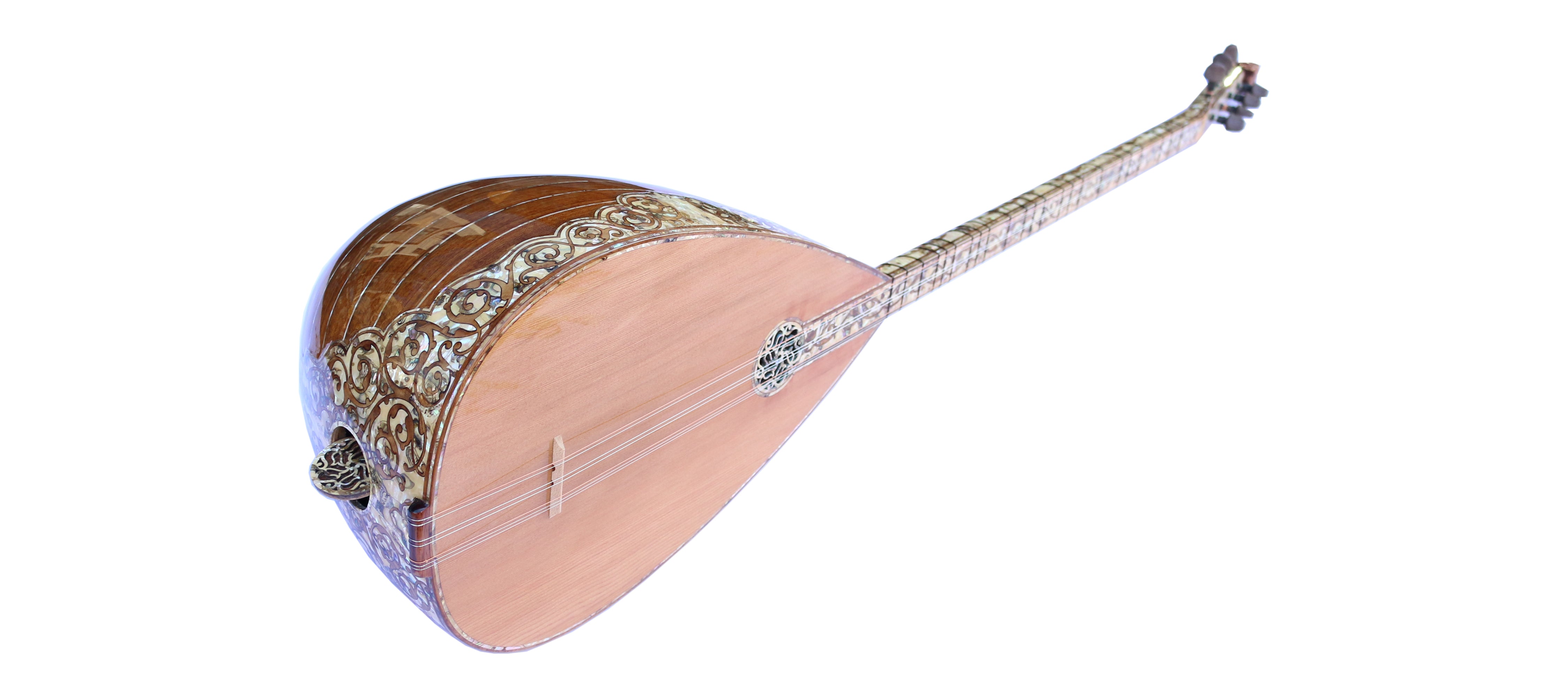 Baglama mástil largo incrustaciones de nácar PEARL-1 de Sala