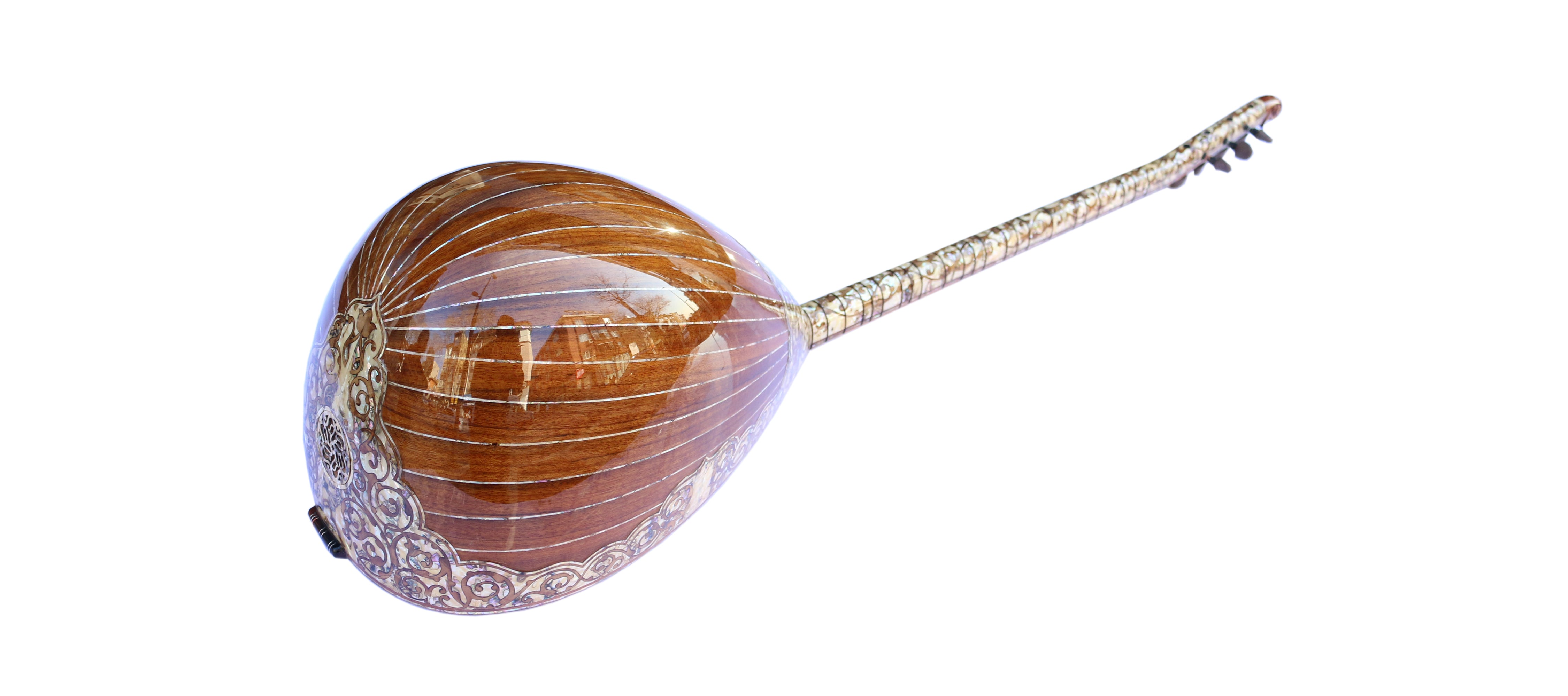 Baglama mástil largo incrustaciones de nácar PEARL-1 de Sala