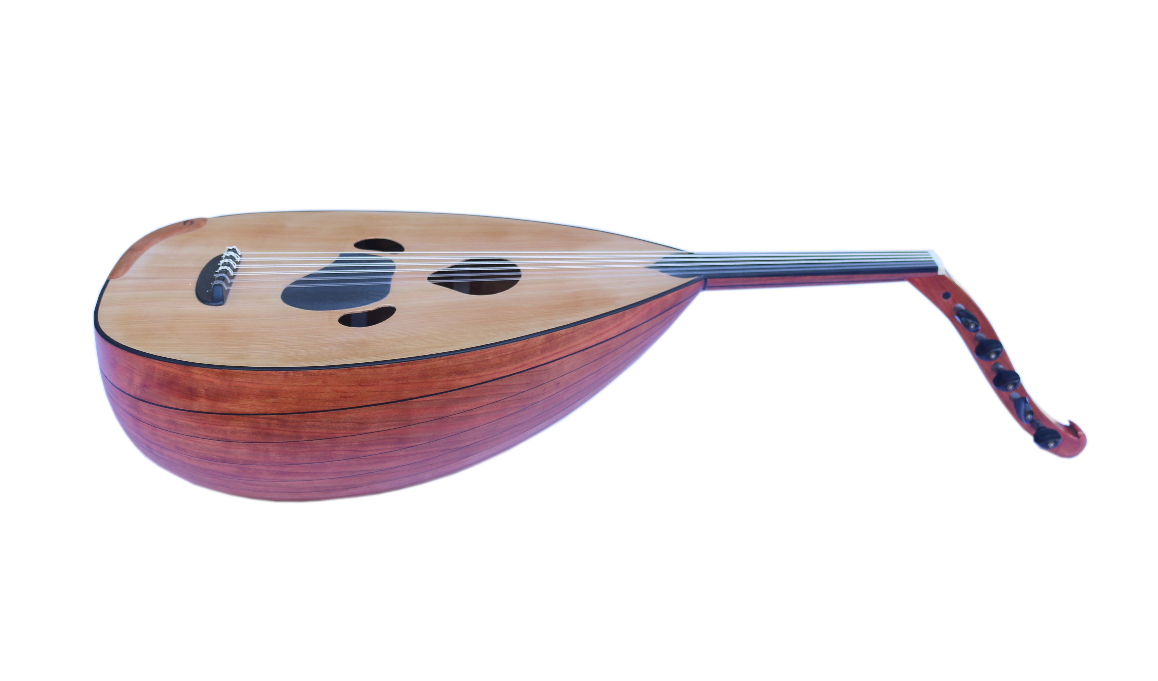 Oud árabe maestro MOUD-6 con caja de adelfa sólida y tapa de cedro de Mehmet Caymaz